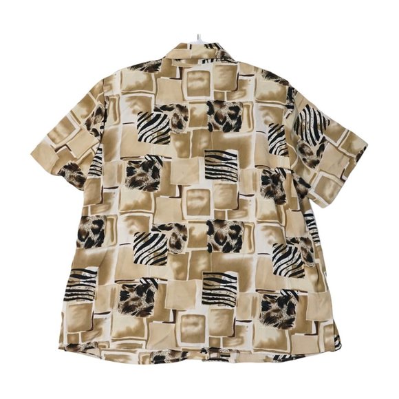 Vintage NWT Notatios Women's Size 1X Animal Print Button Down Shirt Light Weight - Picture 4 of 4